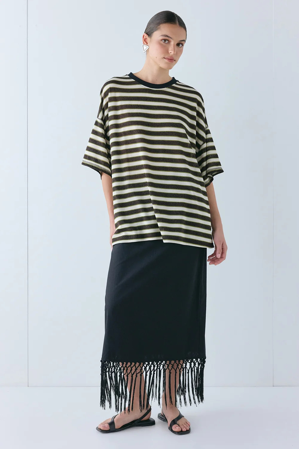 Willow Tee Forest Stripe | VRG Grl