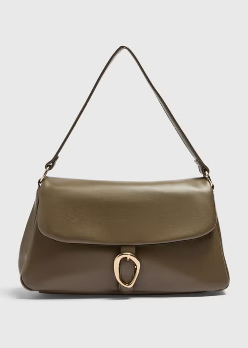 Green Buckle Hand Bag - One Size | Matalan UK | Matalan (UK)