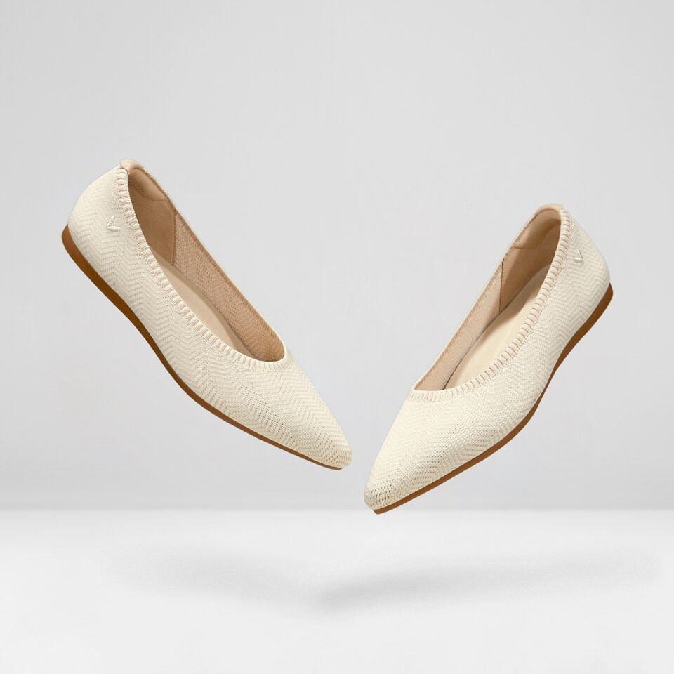 Pointed-Toe Ballet Flats (Aria 5°) | VIVAIA