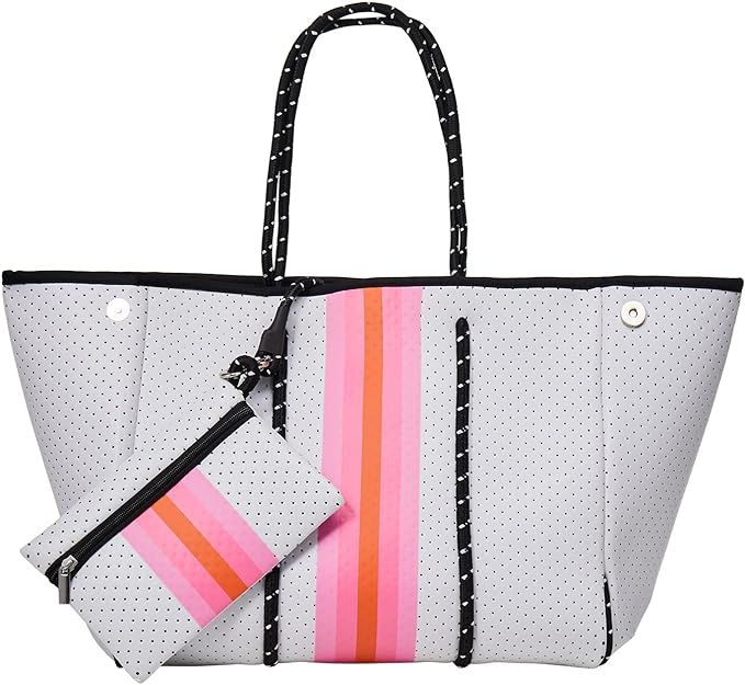 Tote Bag for Women,Neoprene Bag,Beach Bag, Large Tote Bags,Handbags for Women | Amazon (US)