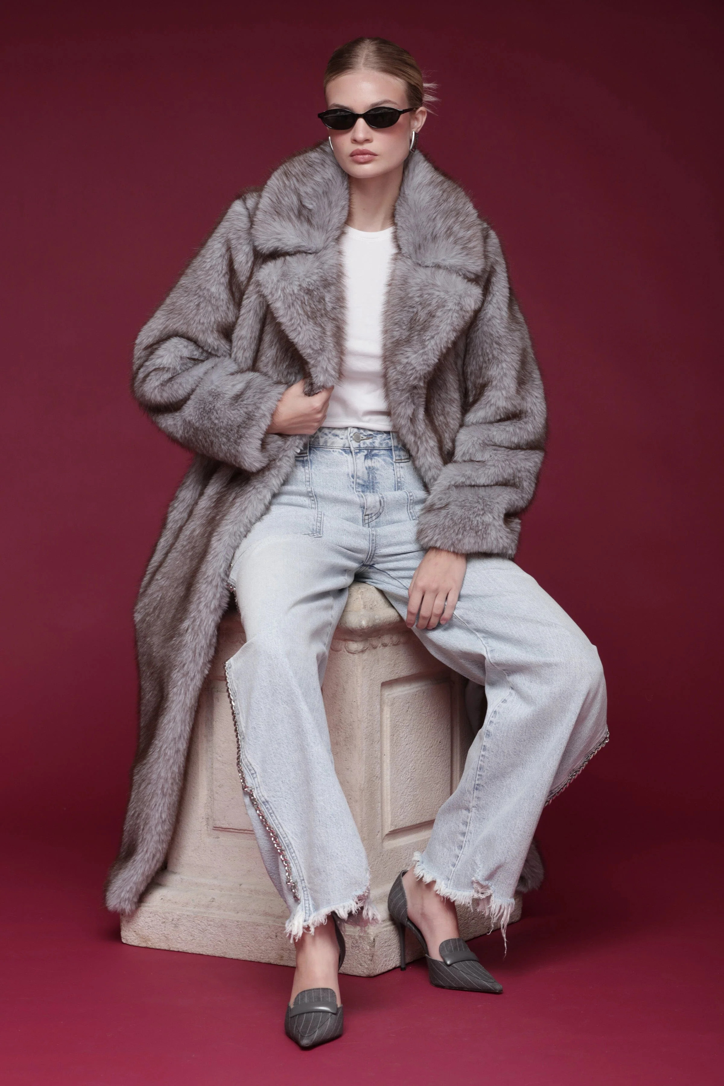 Faux Fur Maxi Coat | Avec Les Filles