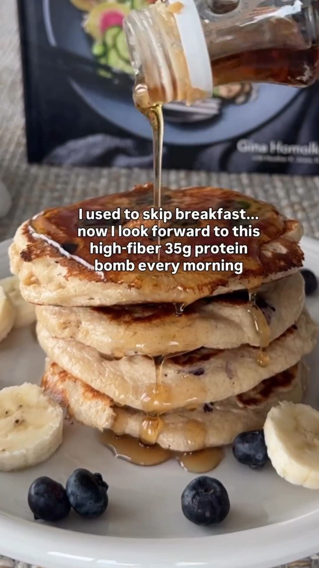 Blueberry Cottage Cheese Protein Pancakes 🫐🥞 35g protein | 13g fiber | no protein powder

I used to skip breakfast… now I look forward to this high-fiber 35g protein stack 🫐🥞 there’s no protein powder in these high protein pancakes, it’s made with oats, cottage cheese, egg whites and blueberries, so filling it’s hard to finish the whole batch!

✅ 35g protein to start your day strong
✅ high fiber to keep you full longer
✅ no protein powder, just real ingredients
✅ meal prep friendly for busy mornings
✅ freezer friendly

This recipe is from my Skinnytaste High Protein cookbook where every recipe has 30g+ protein. If you’re trying to hit your protein goals without overthinking it, this is exactly how I do it.

#LTKfitnessgoals #LTKselfcare #LTKmorningroutine
