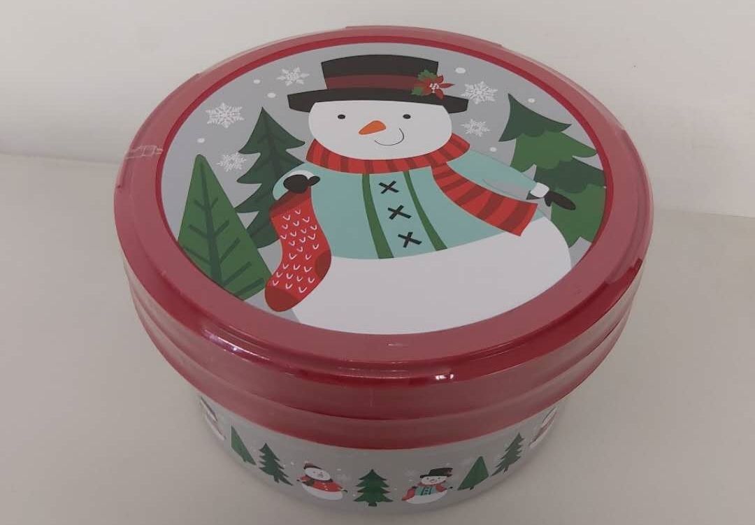 Holiday Time Cookie Container 3PK, Snowman - Walmart.com | Walmart (US)