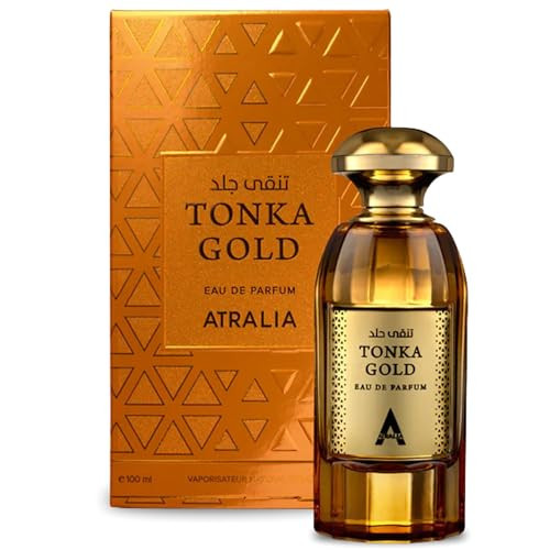 Atralia Tonka Gold Eau De Parfum Unisex 100Ml 3.4Oz - Luxurious and Long Lasting Fragrance With Top Notes Of Cognac, Cinnamon and Plum | Amazon (US)