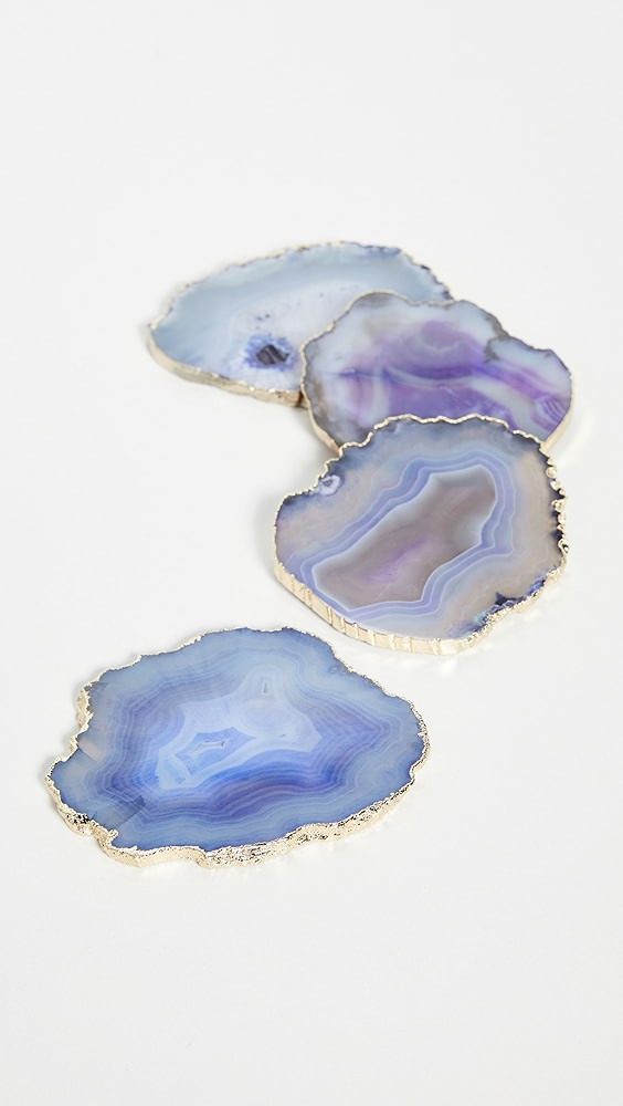 Shiraleah Shiraleah Set of 4 Agate Coasters | Shopbop | Shopbop