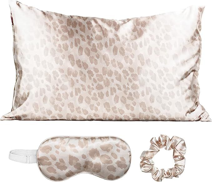 Kitsch Satin Sleep Set | Softer Than Silk pillowcase and eyemask Holiday Gift set - Includes 1 Sa... | Amazon (US)