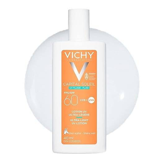 Vichy Face Sunscreen, Capital Soleil Ultra Light UV Lotion for All Skin Types, with Broad Spectru... | Amazon (CA)