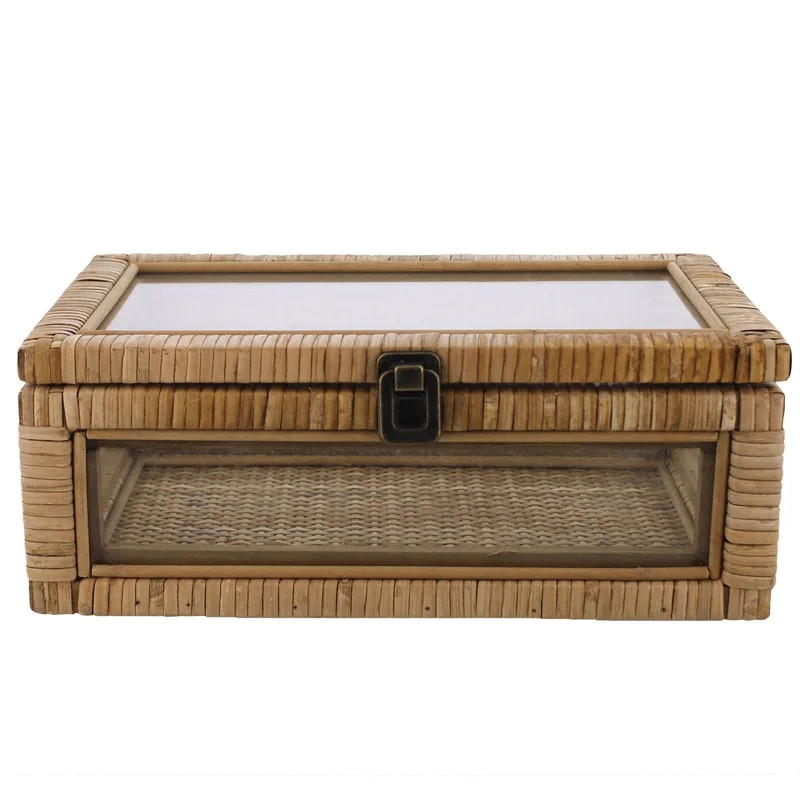 Lora Rattan and Glass Case | Wayfair North America