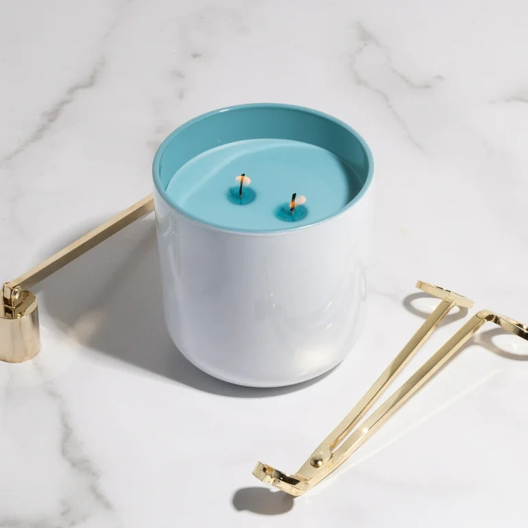 Better Homes & Gardens Salted Palm & Hibiscus 12oz Scented 2-Wick Jar Candle | Walmart (US)