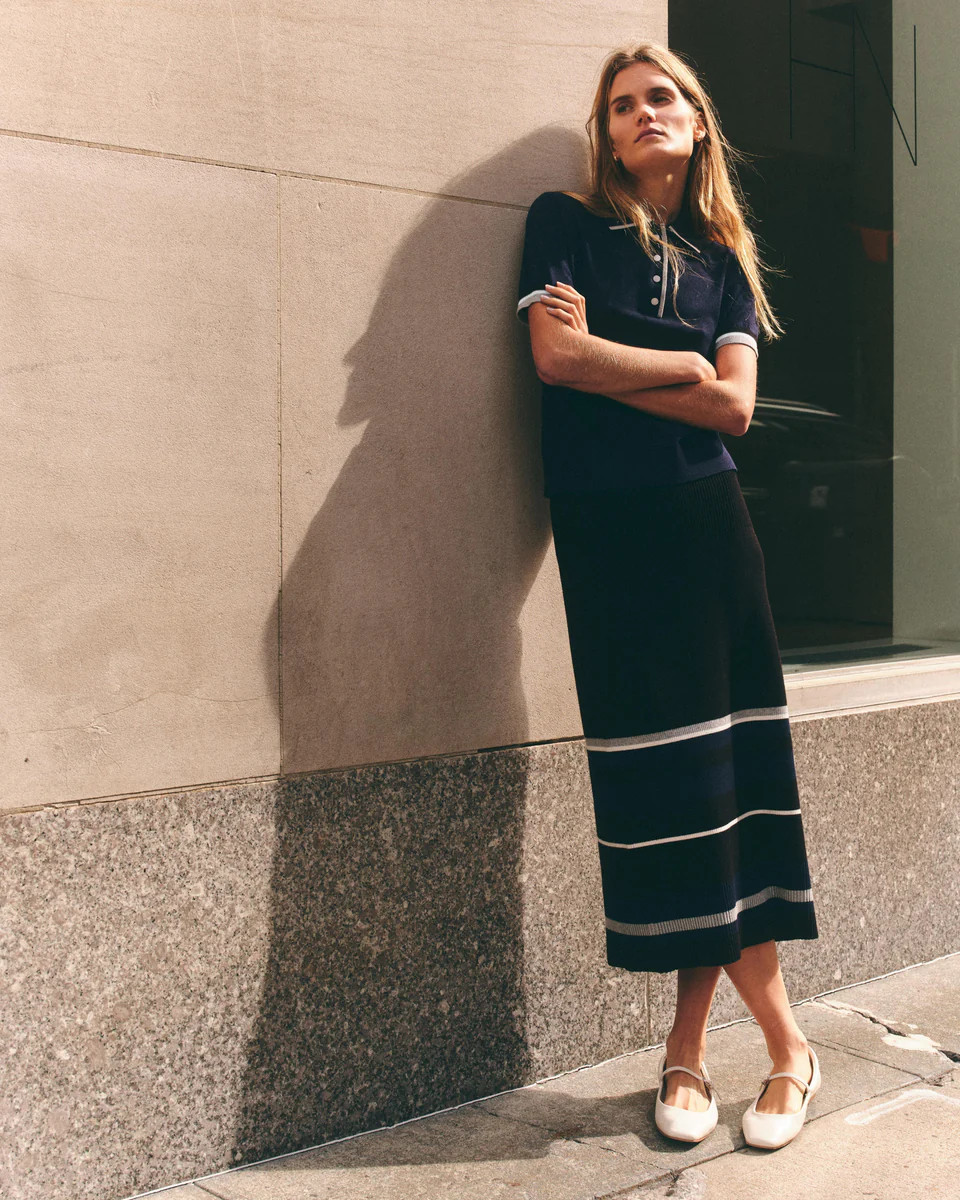 Avril Midi Skirt-Noir | Cartolina