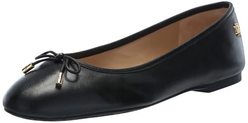 Lauren Ralph Lauren Women's Jayna Flat, Black, 5 | Amazon (US)