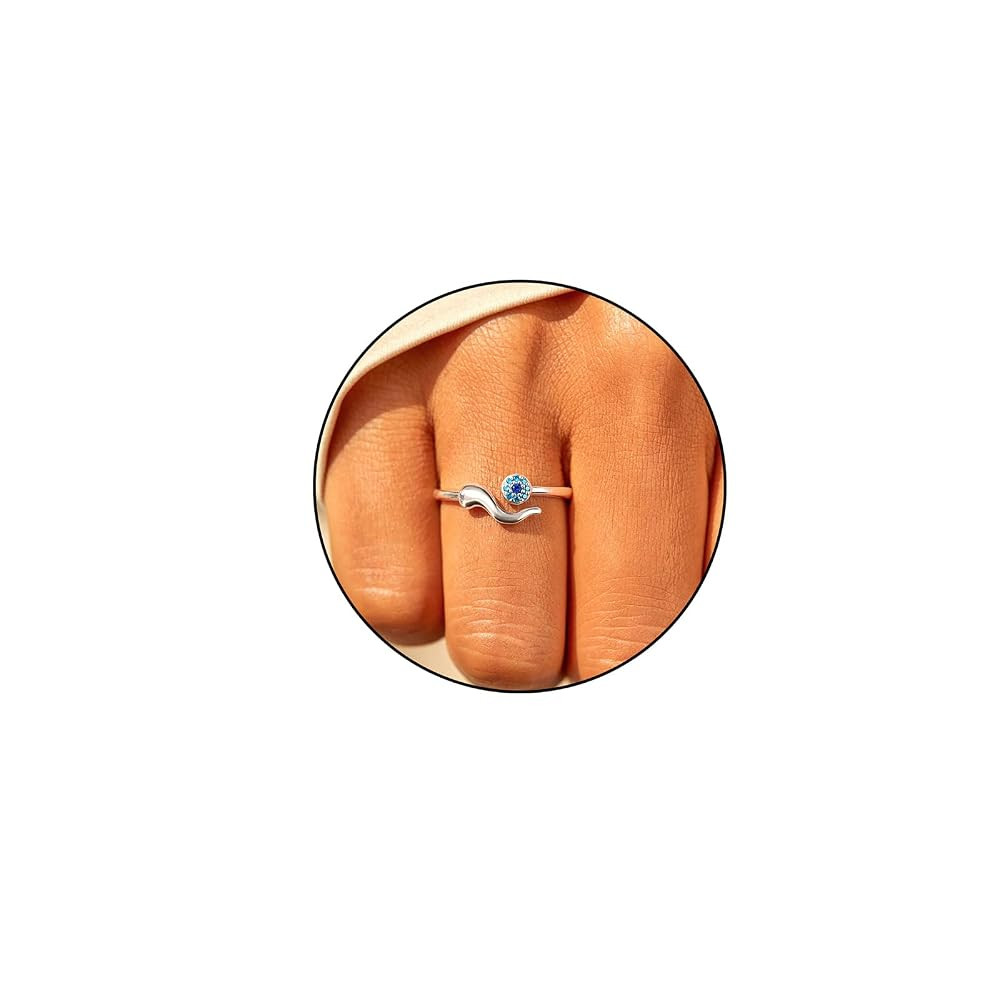 Otxas Silver Evil Eye Ring Dainty Open Adjustable Rings Mal De Ojo Evil Eye Jewelry for Women Ene... | Amazon (US)