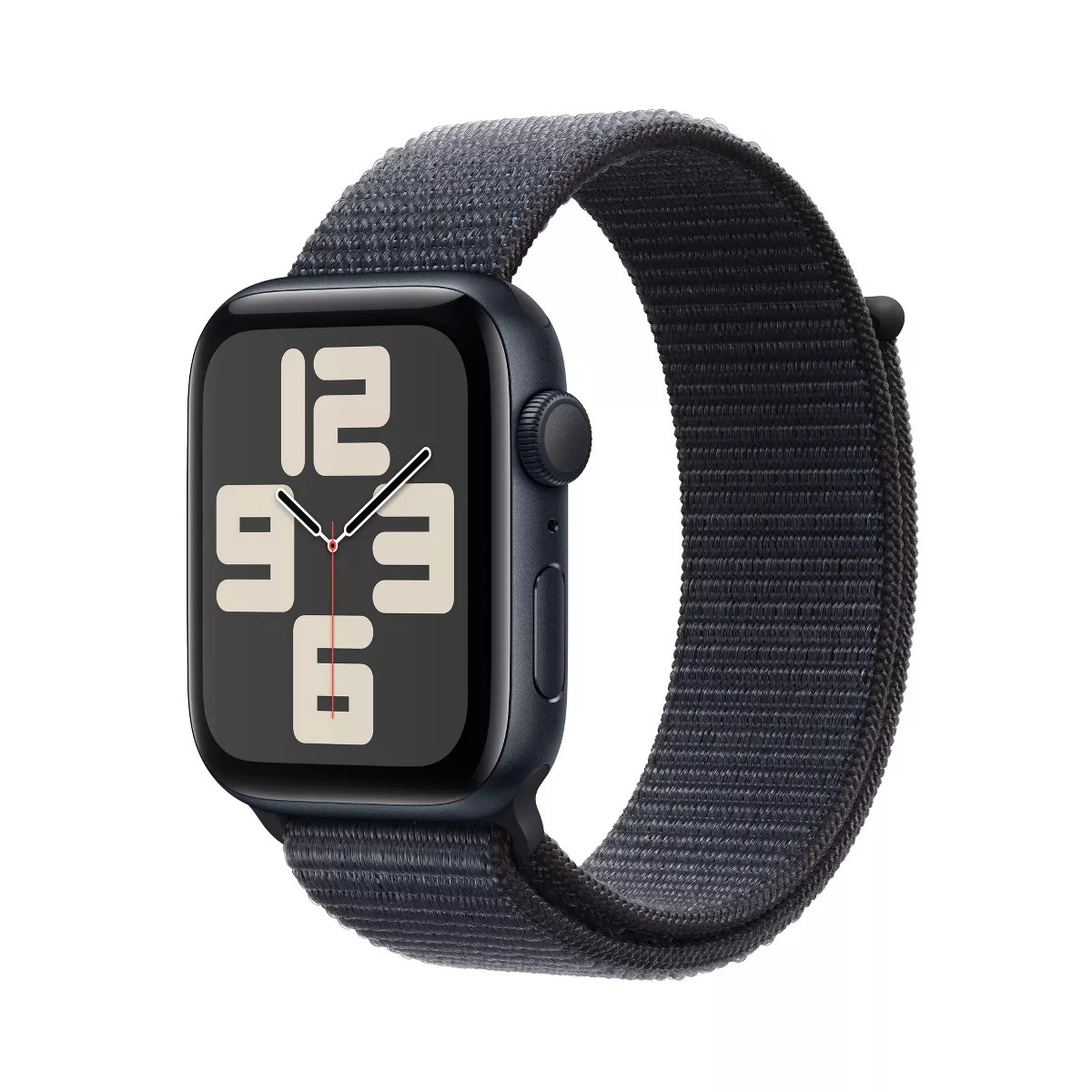 Apple Watch SE GPS (2024) 44mm Midnight Aluminum Case with Ink Sport Loop | Target