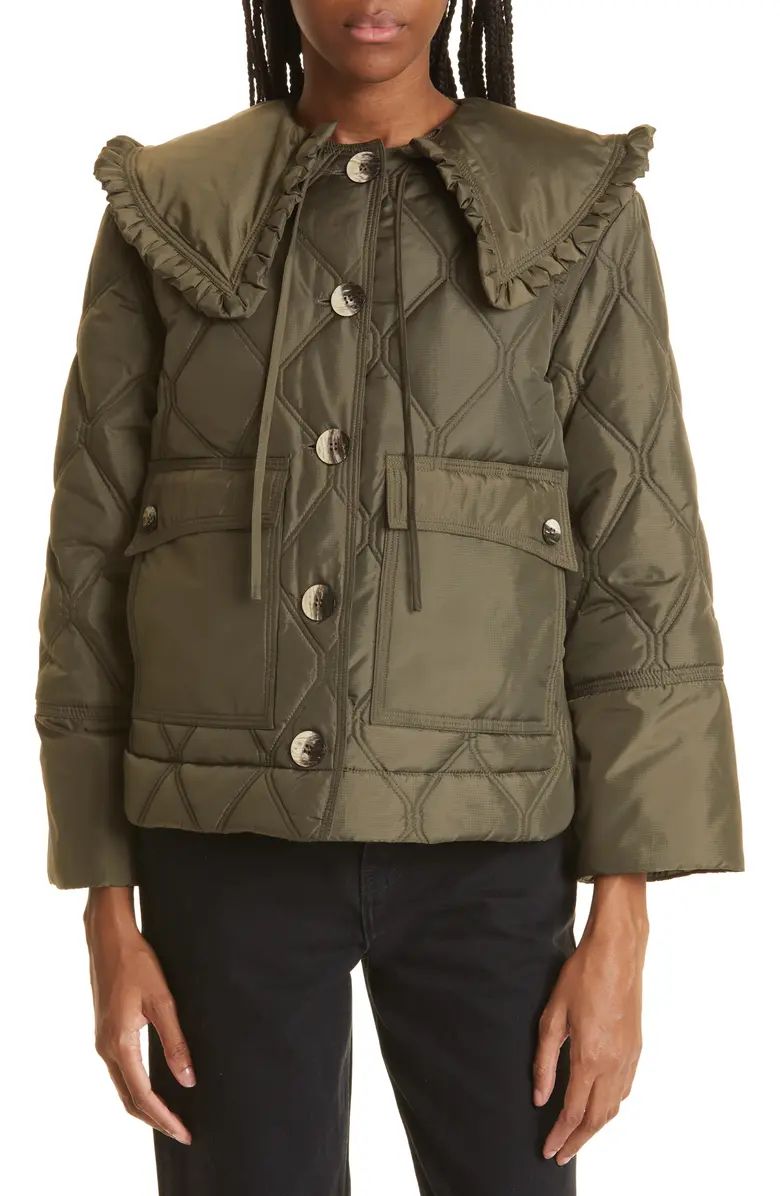 Ganni Quilted Ripstop Jacket | Nordstrom | Nordstrom