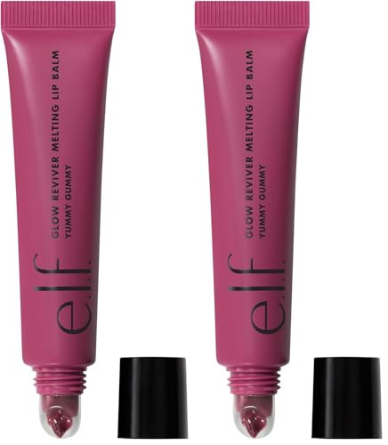 e.l.f. Glow Reviver Melting Lip Balm,Hydrating Tinted Lip Balm For A Glossy Finish & Soft,Supple Lips,Vegan & Cruelty-Free,Yummy Gummy,(Pack of 2) | Amazon (US)