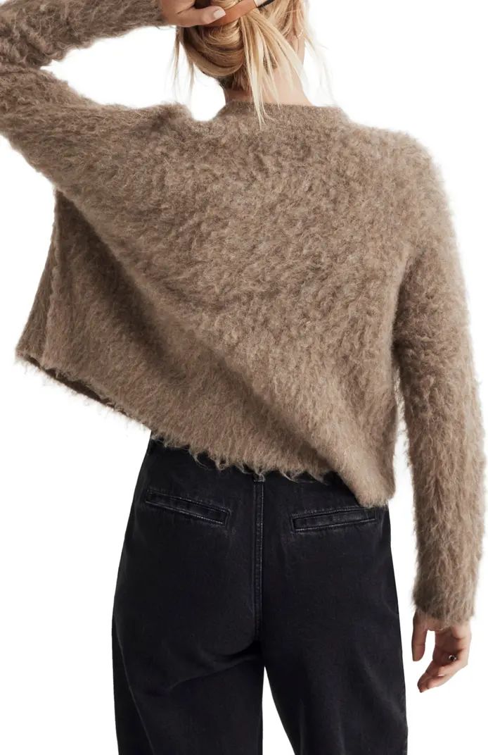 Madewell Brushed V-Neck Cardigan Sweater | Nordstrom | Nordstrom