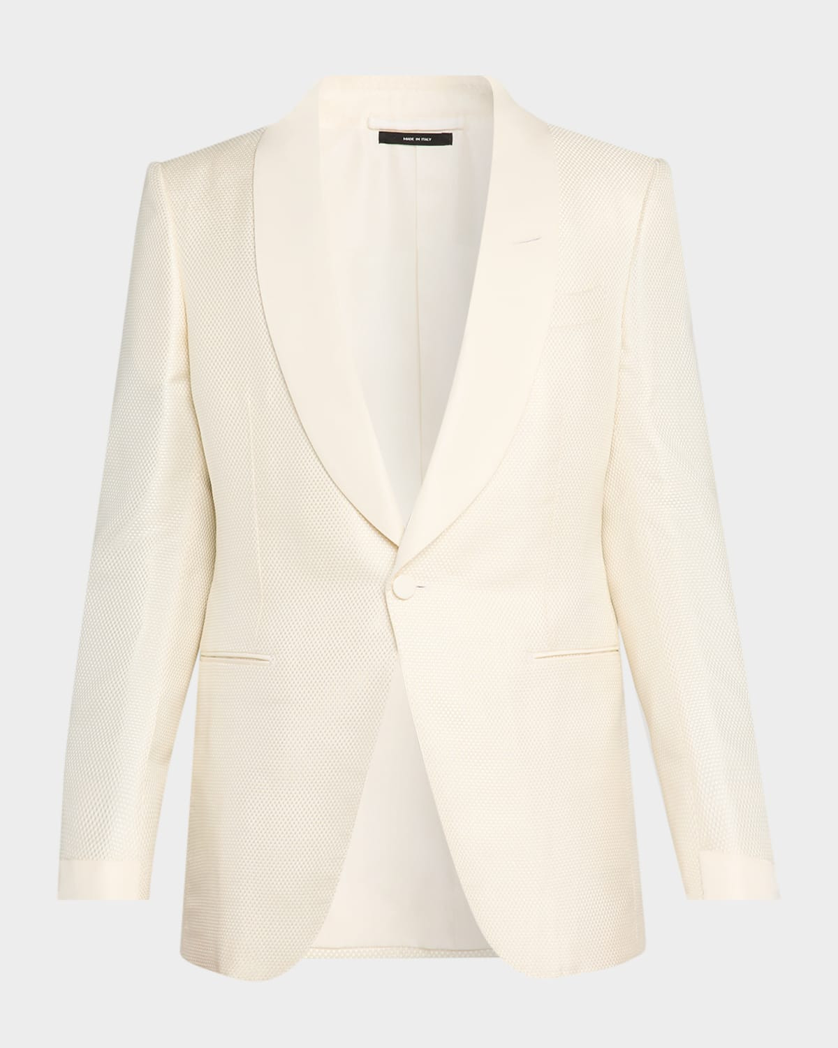 Men & apos;s Shawl-Lapel Grosgrain Jacquard Evening Jacket | Neiman Marcus