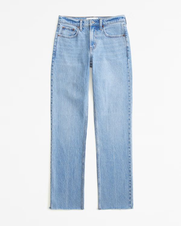 Mid Rise 90s Straight Jean | Abercrombie & Fitch (US)