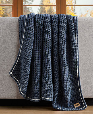 Luna Cotton Waffled Knit Throw, 50" x 70" | Macy's