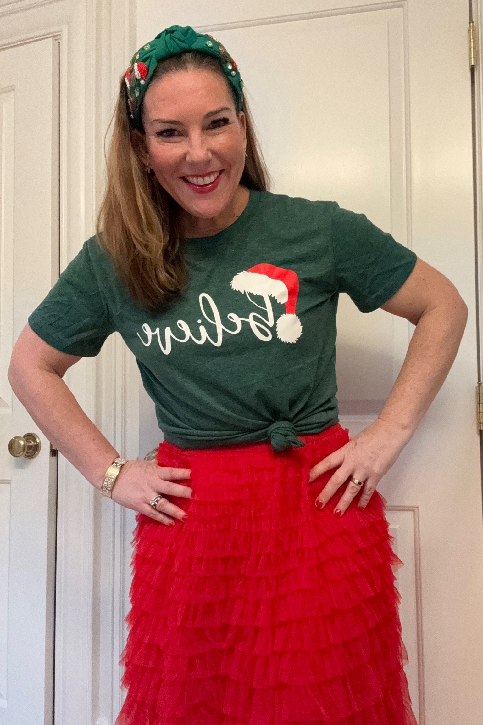 This fun and festive holiday outfit is also super comfy…a win, win! 

#LTKSeasonal #LTKHoliday