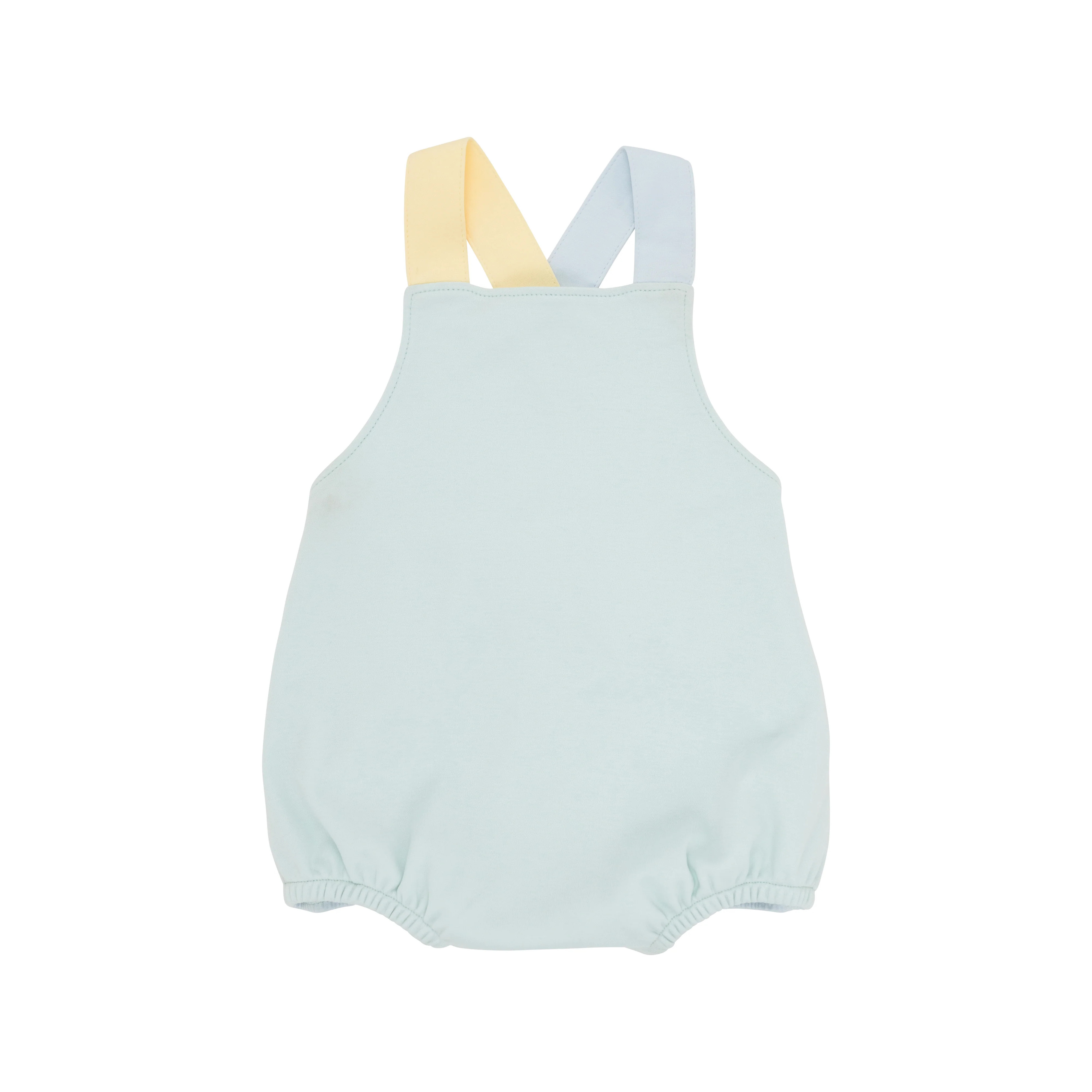 Colorblock Stillman Sunsuit - Sea Island Seafoam, Buckhead Blue, and Bellport Butter Yellow | The Beaufort Bonnet Company