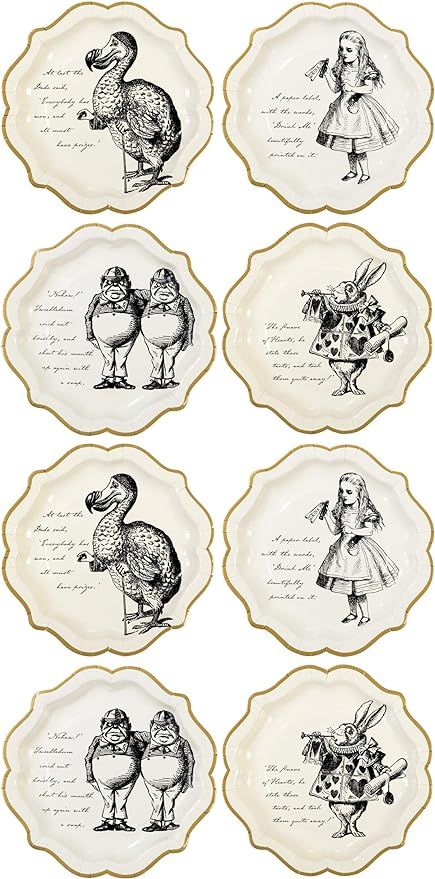 Talking Tables Alice in Wonderland Party Supplies | Paper Plates | Great for Mad Hatter Tea Party... | Amazon (US)