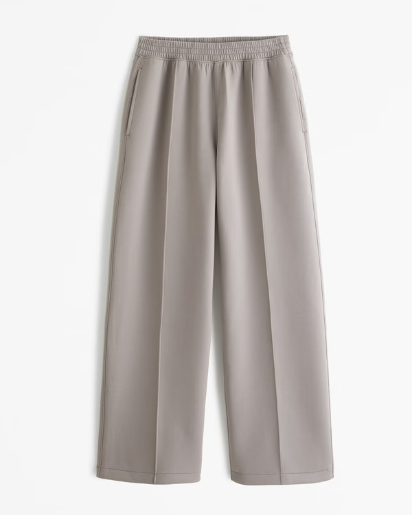 YPB neoKNIT Mid Rise Wide Leg Pant | Abercrombie & Fitch (US)