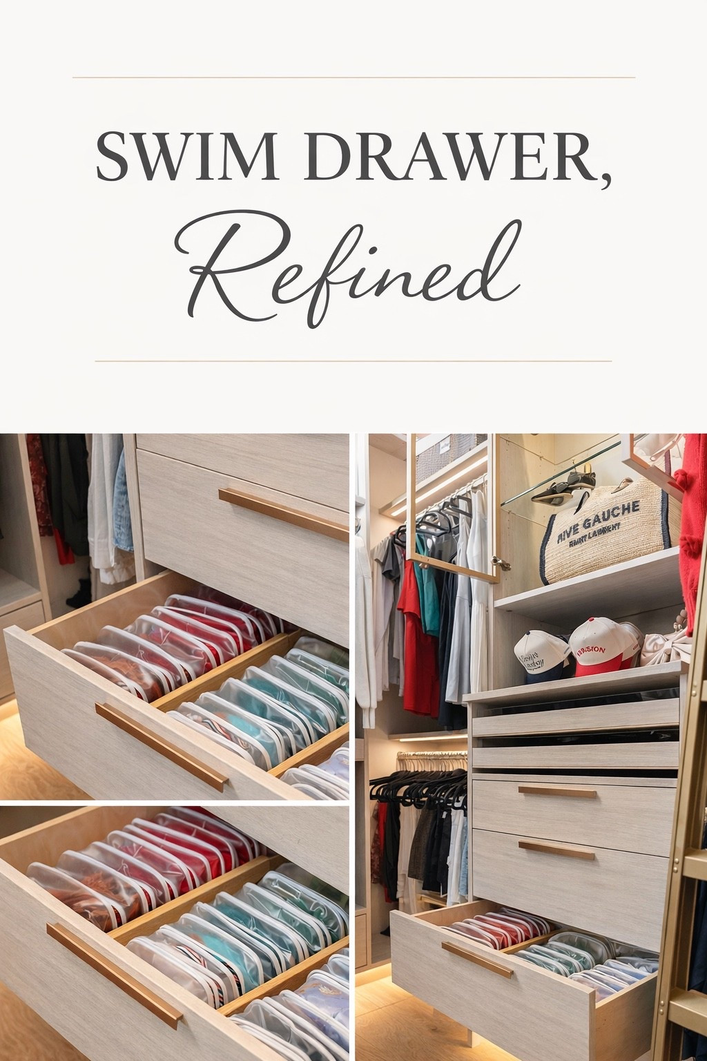 Swim Drawer, Refined 

#ltkswim #homeorganization #springorganization #swimsuitorganizers #drawerorganization #drawers #ltk #swim #swimsuitorganization 

#LTKSwim #LTKTravel #LTKHome