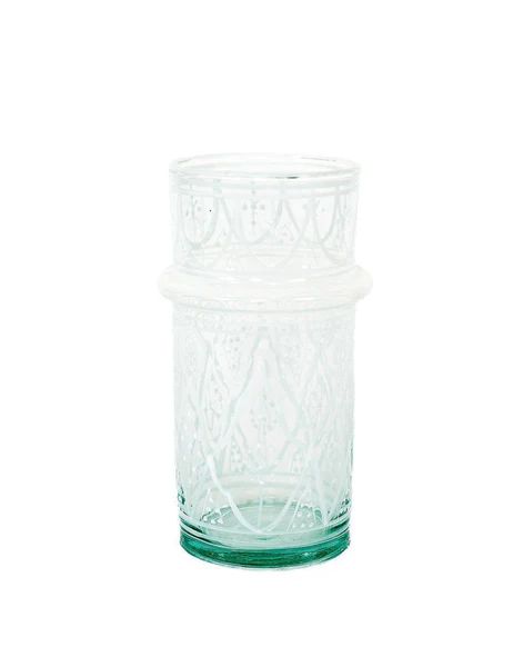 Moroccan Glass Vase - White | The Little Market