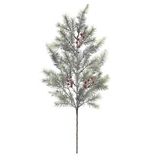 Winter Green Pine Stem with Red Berries by Ashland® | Michaels Stores