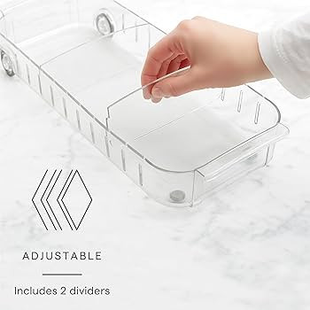 YouCopia RollOut Fridge Caddy, 6" Wide, Pack of 2 | Amazon (US)