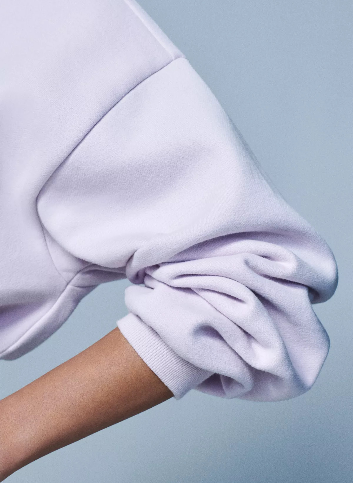 COZY FLEECE MEGA CROPPED CREW SWEATSHIRT | Aritzia