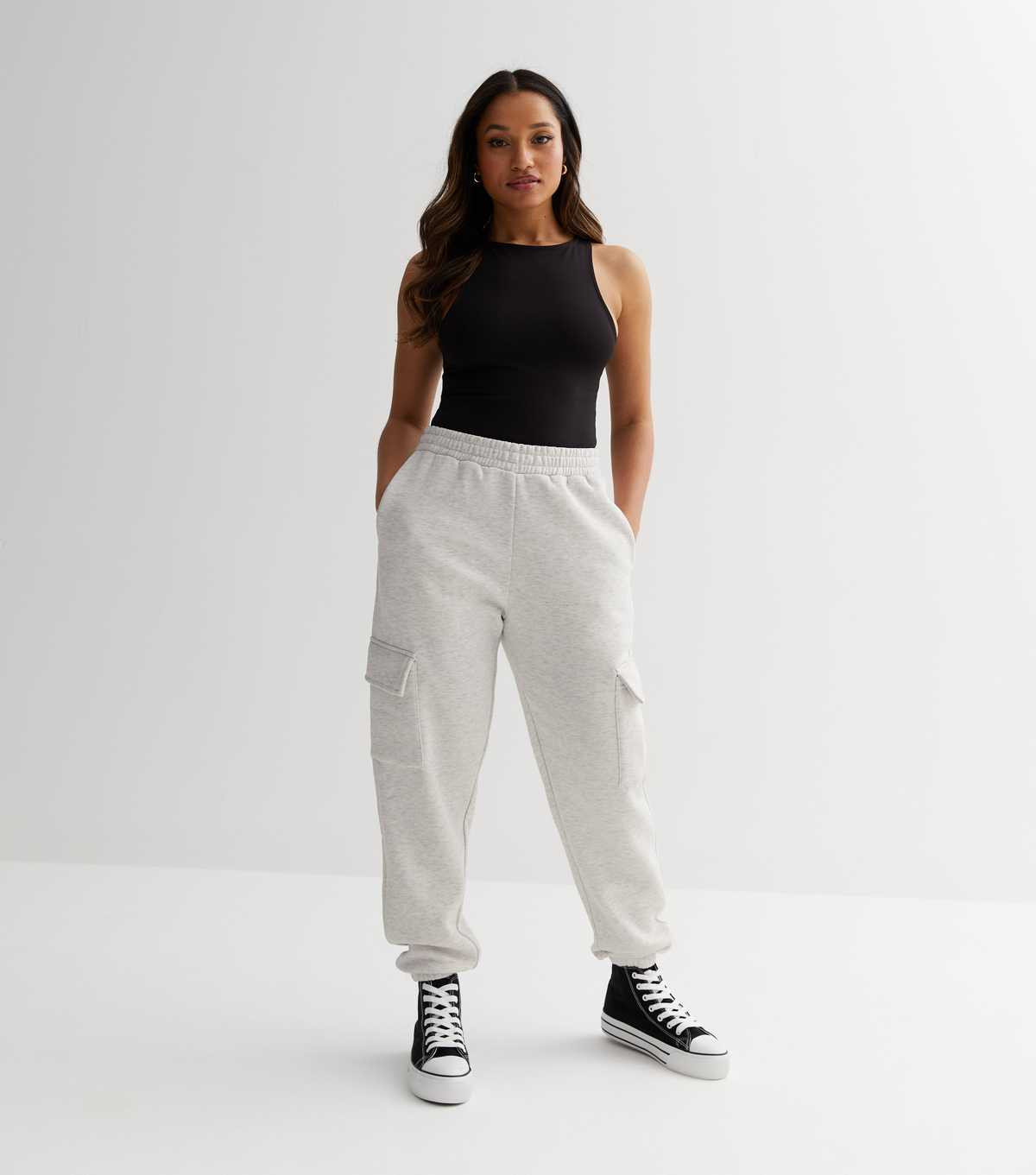 Petite Pale Grey Cargo Pocket Joggers
						
						Add to Saved Items
						Remove from Saved Ite... | New Look (UK)