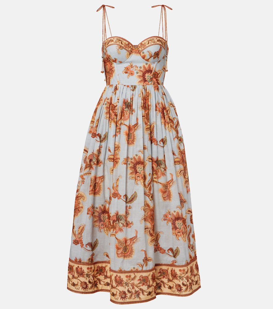 Zimmermann Vestido bustier Aster de algodón estampado floral | Mytheresa (INTL)