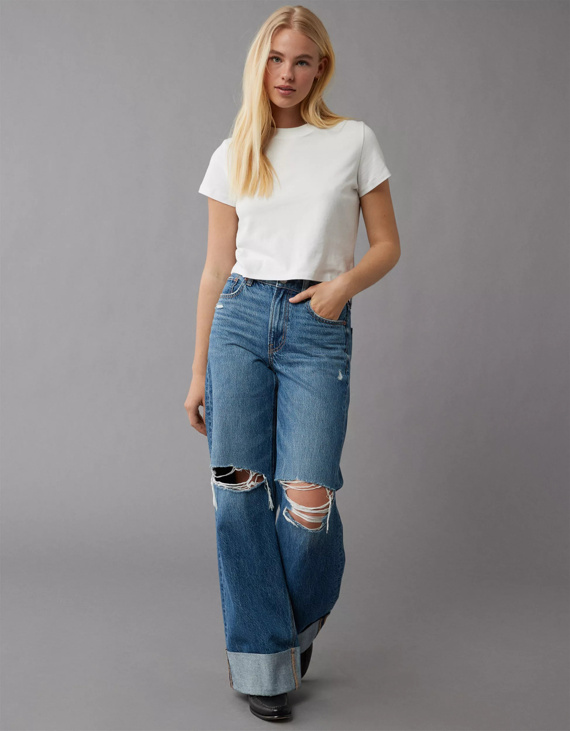 AE Cropped T-Shirt | American Eagle Outfitters (US & CA)