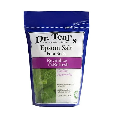 Dr Teal's Epsom Salt Foot Soak, Cooling Peppermint, 32 Ounce | Walmart (US)