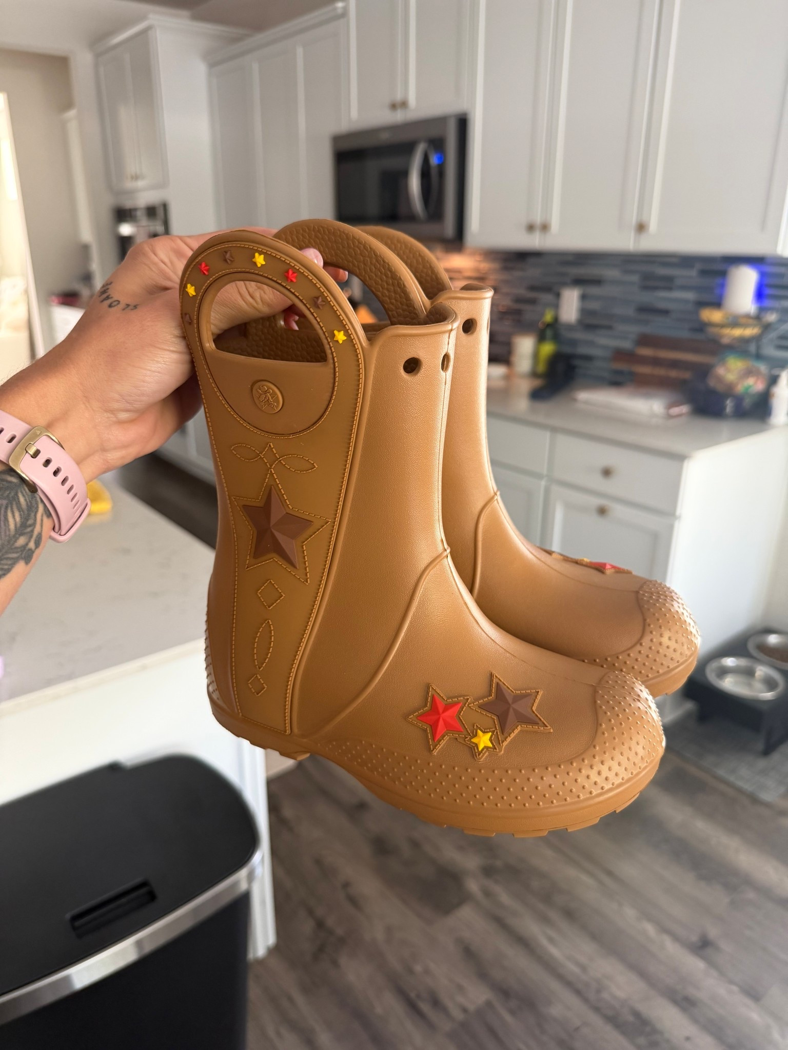 the cutest rain boot western crocs for Tommy! 

#LTKKids