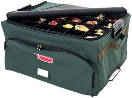 TreeKeeper (Green Christmas Ornament Storage Box with Dividers) - Deluxe Ornament Keeper - Holds ... | Amazon (US)