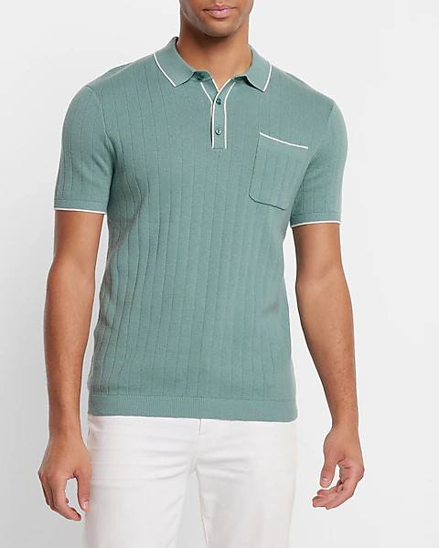Modern Prep Short Sleeve Sweater Polo | Express
