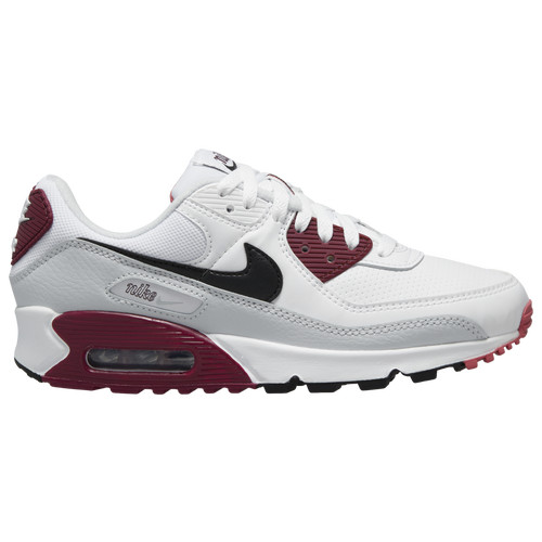 Nike Womens Nike Air Max 90 - Womens Running Shoes White/Black/Dark Beetroot Size 05.0 | Foot Locker (US)