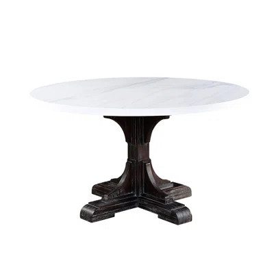 Round Dining Table With Wooden Base | Wayfair North America