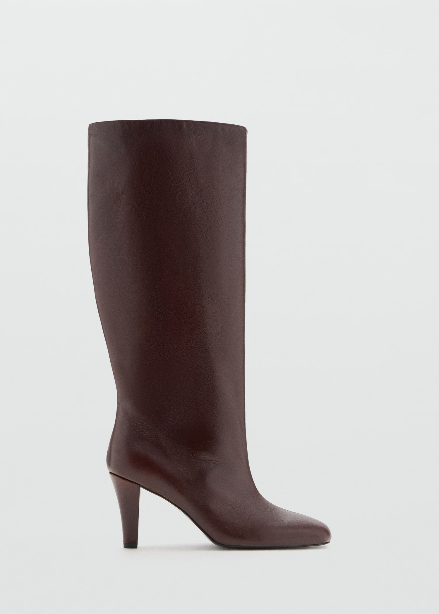 Heel leather boot - Women | MANGO USA | Mango (US/MX/AU)