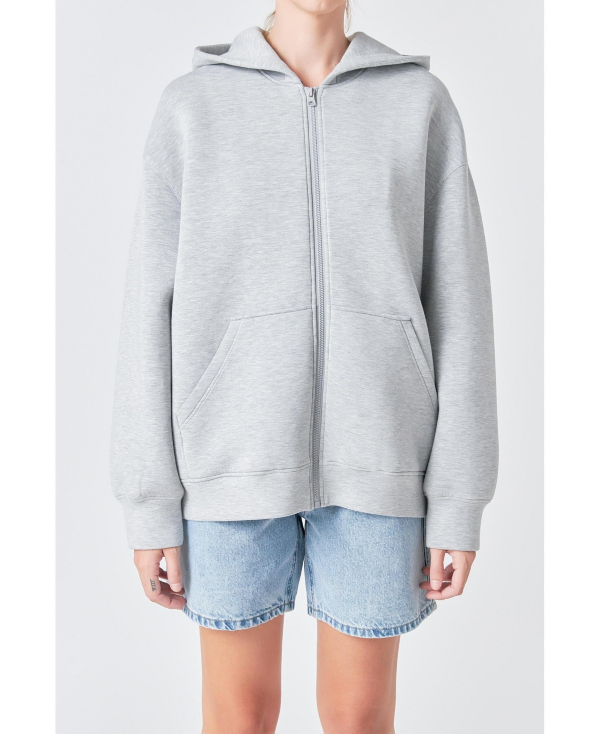 Grey Lab Women's Zip Up Hoodie - Grey | Macy's