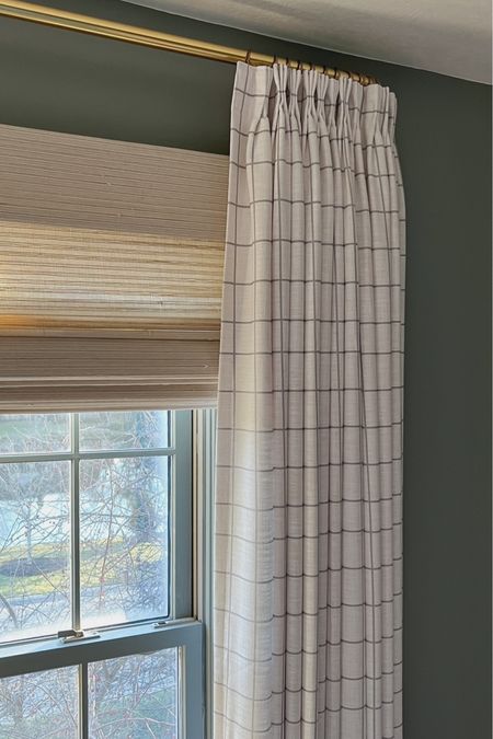 Curtain details:
Windowpane white carbon w118
Triple pleated header
Room darkening liner
memory training
My curtain measurements 91”L x 75”W

Use code: MICHELLE15 for 15% off until 12/13!

Curtains, window treatments, home decor, drapery, pinch pleat curtains, pinch pleat drapery, Amazon curtains, window coverings

#LTKsalealert #LTKstyletip #LTKhome
