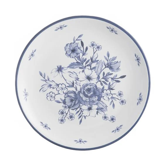 Prato de Sobremesa Home Style Blue Garden Flower G 21 cm - Camicado | Camicado (BR)
