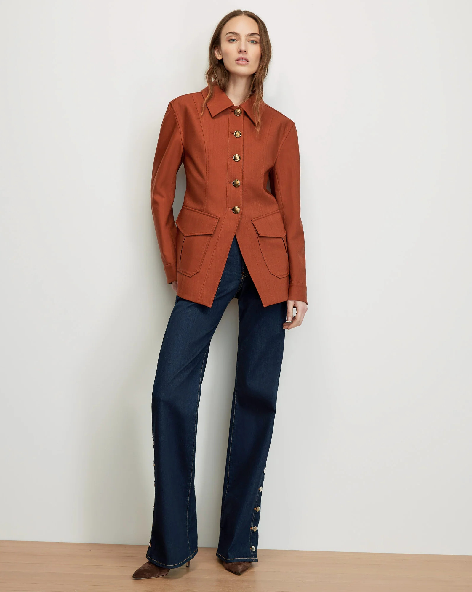 Laramie Dickey Jacket in Rust Red | Veronica Beard | Veronica Beard