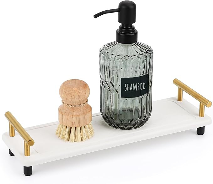 Segbeauty Stone Drying Tray, Water Absorbing Stone Tray for Sink, Fast Drying Diatomite Tray with... | Amazon (US)