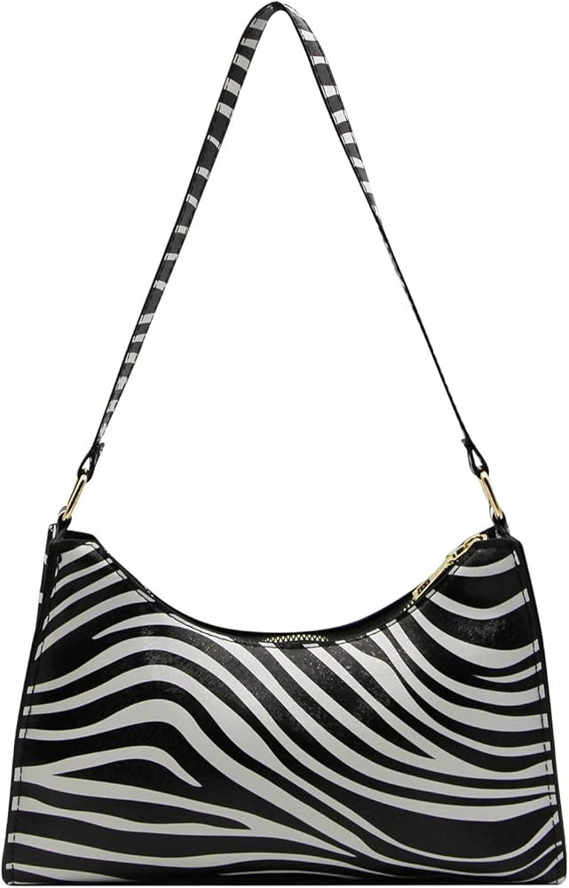 Fashion Cow Print Women Tote Shoulder Bag PU Leather Clutch Purse and Handbag Wallet Travel Bag | Amazon (US)