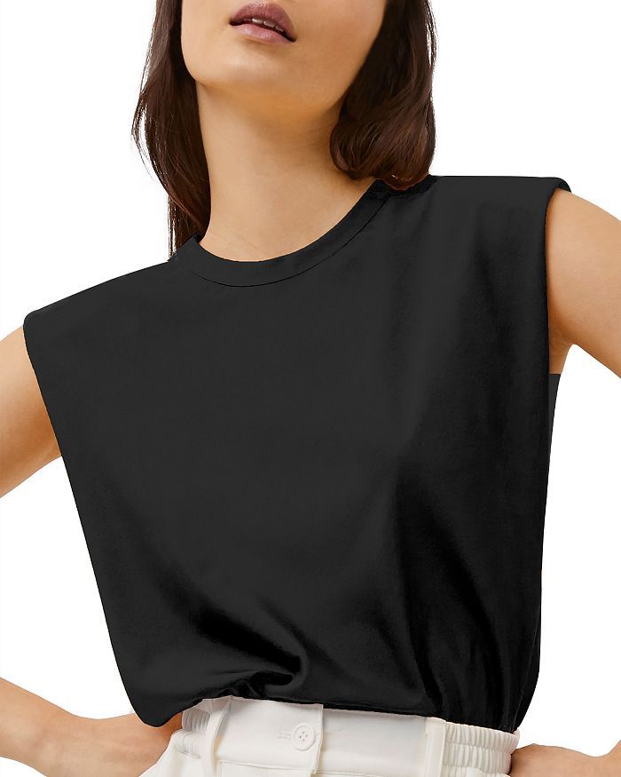 Shoulder Pad Sleeveless Top | Bloomingdale's (US)