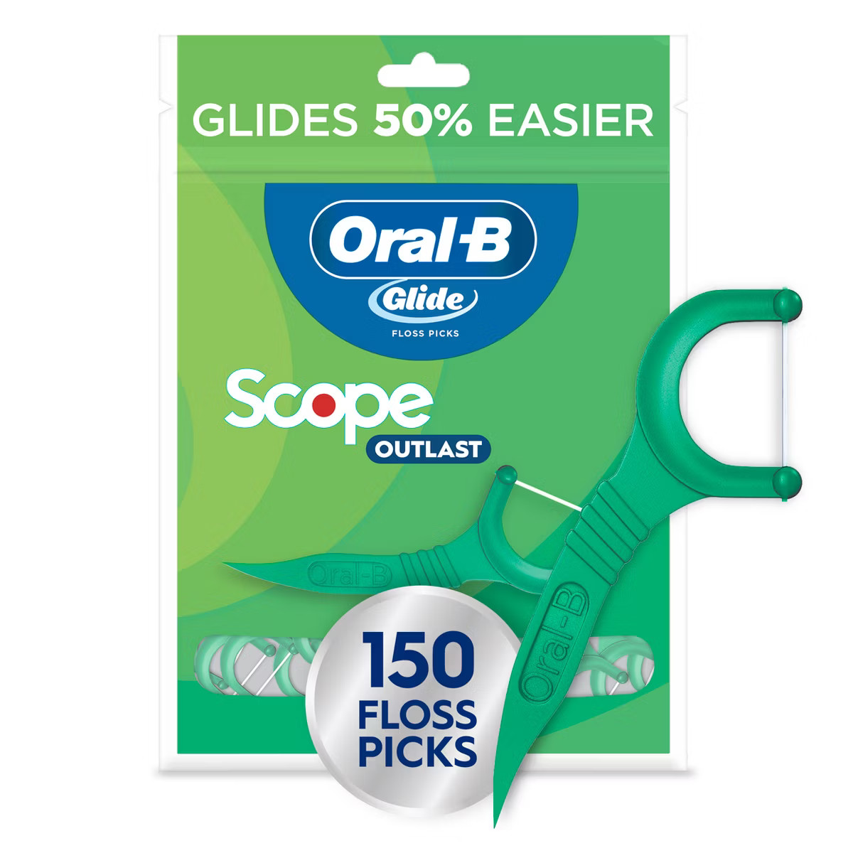 Oral-B Glide with Scope Outlast Dental Floss Picks - Mint | Target